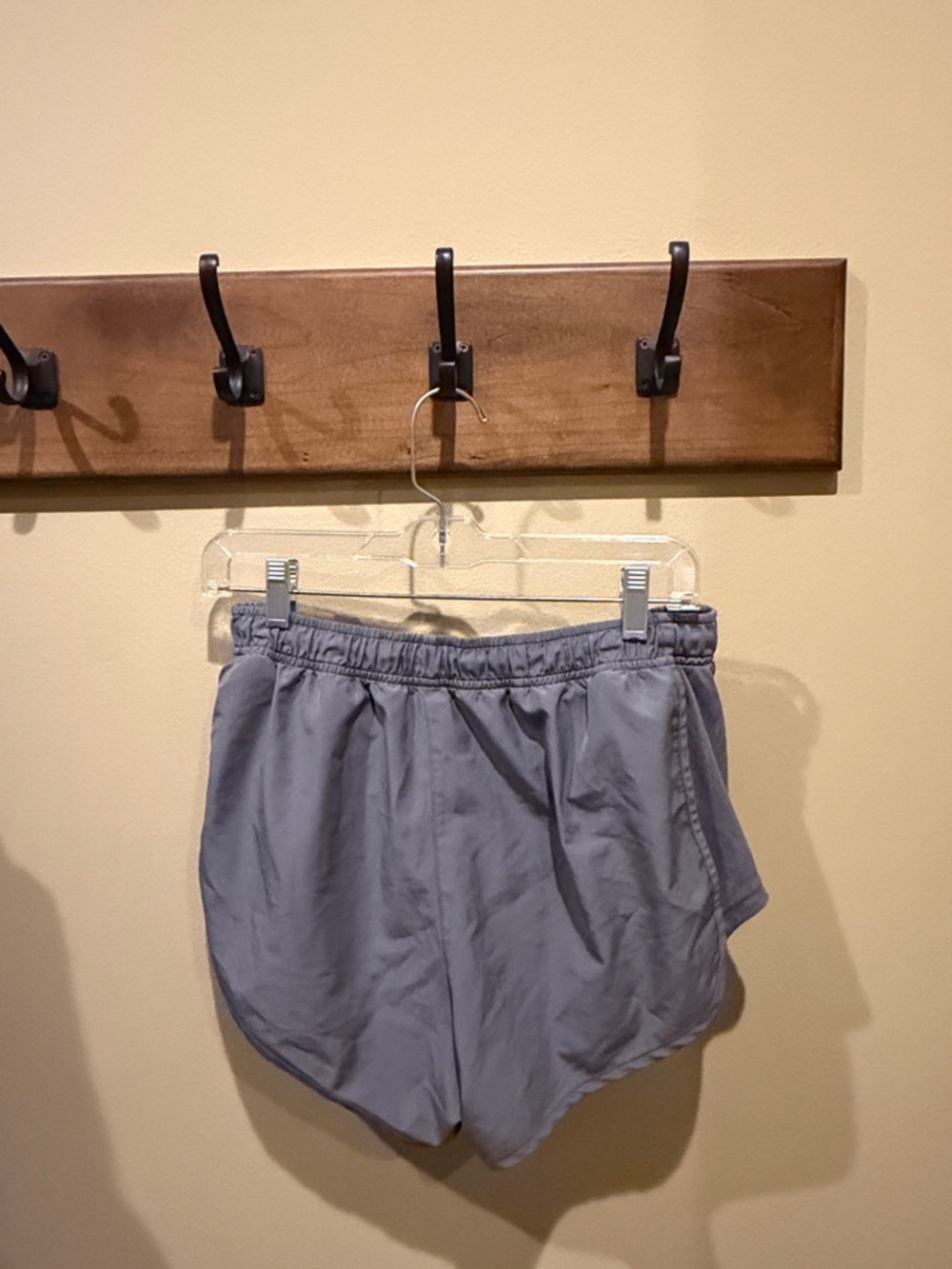 Nike Women's Gray Athletic Running Shorts - Picture 3 of 4